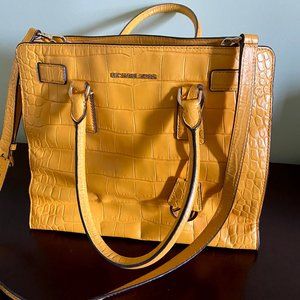SOLD Michael Kors Dillon Croc-Embossed Tote